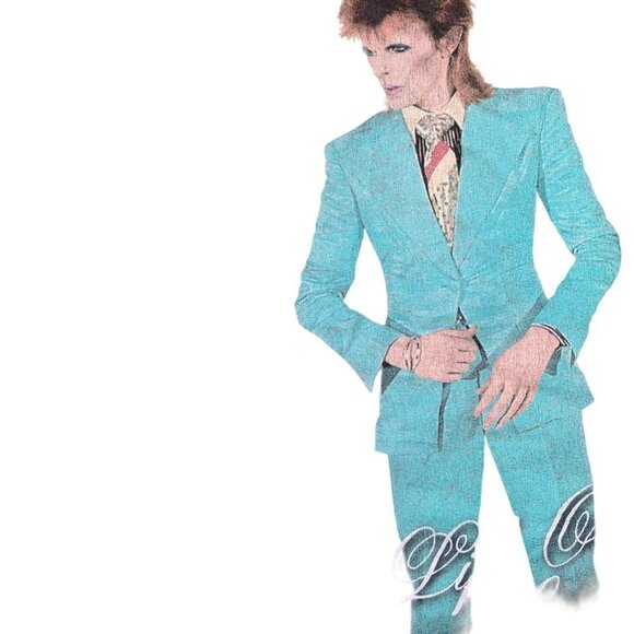 VINTAGE David Bowie Graphic T Shirt Band Shirt Large - Picture 4 of 6